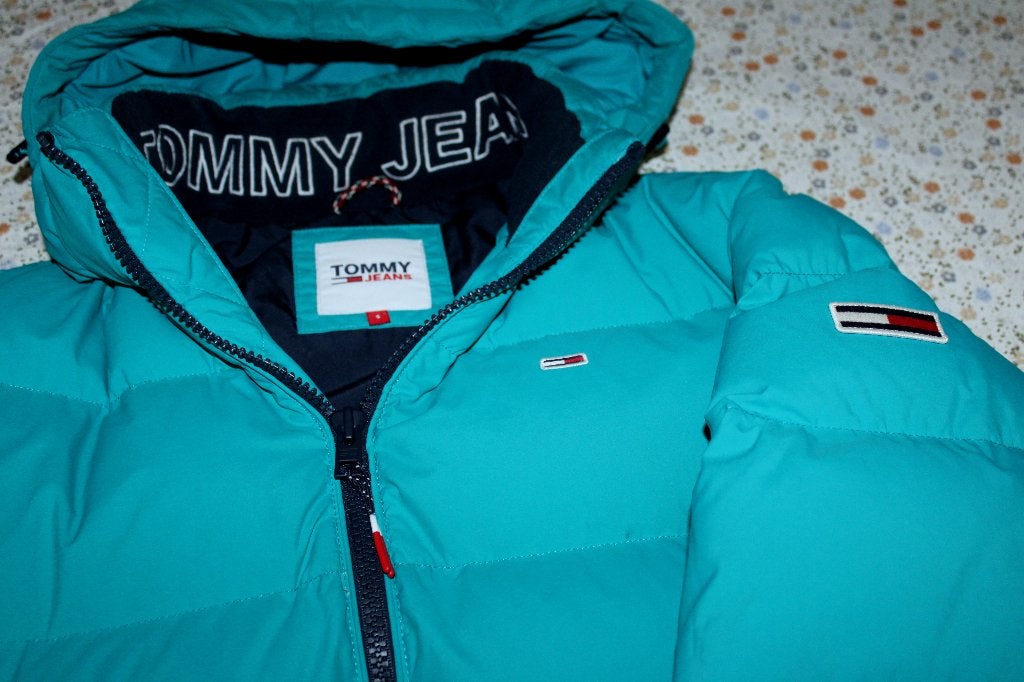 Als nieuw! Tommy Hilfiger winterjas maat S jas jack donsjas, Kleding | Heren, Jassen | Winter, Blauw, Tommy Hilfiger, Ophalen of Verzenden