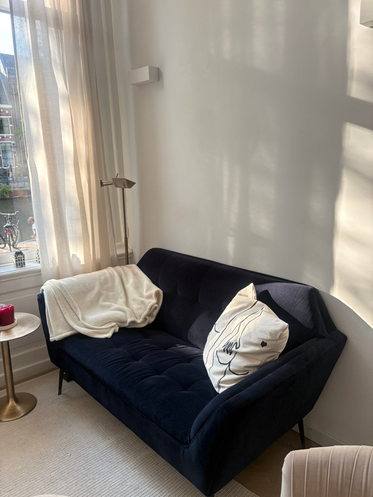 Dutchbone bank, Huis en Inrichting, Ophalen, Tweepersoons, 75 tot 100 cm, Zo goed als nieuw
