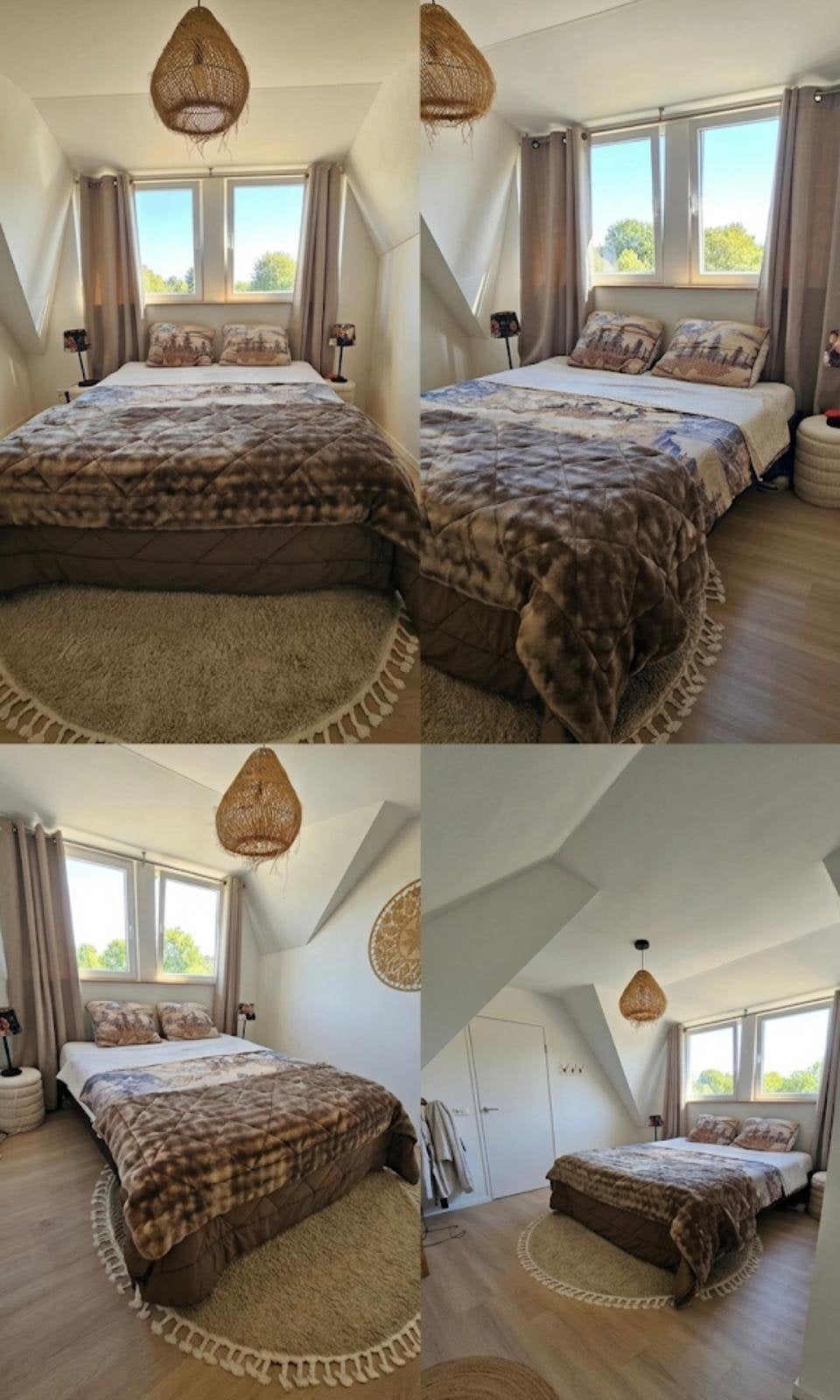 BODEMPRIJS - Tweepersoonsbed 200x180 cm met matras, Ophalen, Tweepersoons, 140 cm, Zo goed als nieuw