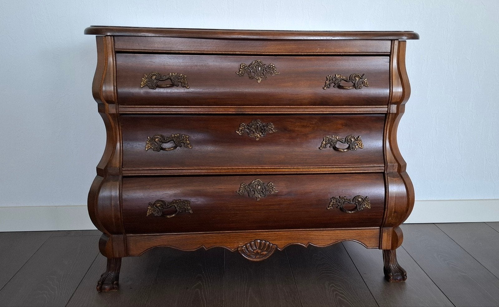 Antieke commode met 3 laden - massief hout, Ophalen