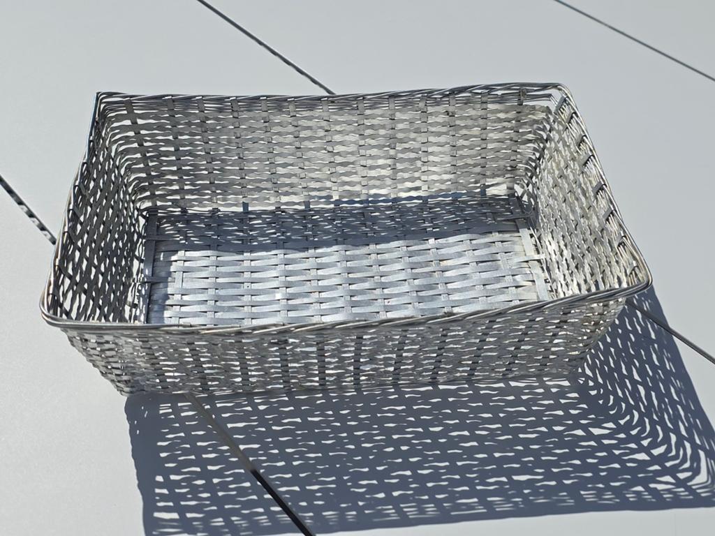 Prachtige antieke verzilverde draadmand - broodmand €15, Antiek en Kunst, Ophalen of Verzenden, Zilver
