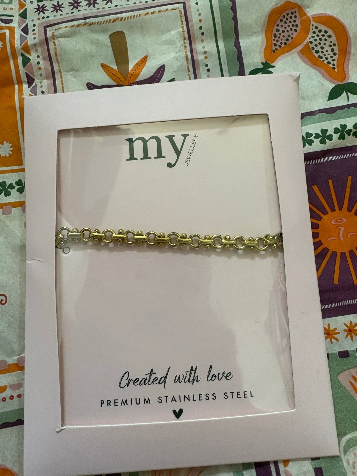 Nieuw My Jewellery armband stainless steel, Ophalen of Verzenden, Nieuw, Goud, Staal