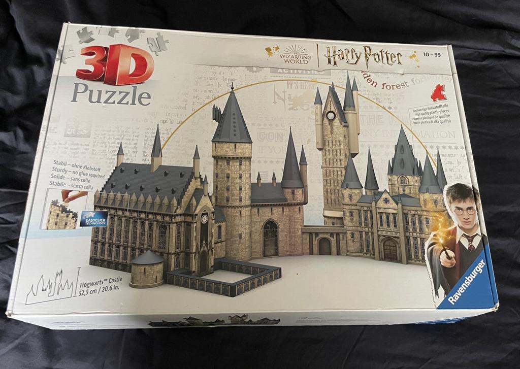 3D ravensburger puzzel kasteel van Harry Potter Zweinstein, Ophalen of Verzenden, Minder dan 500 stukjes, Zo goed als nieuw, Rubik's of 3D-puzzel