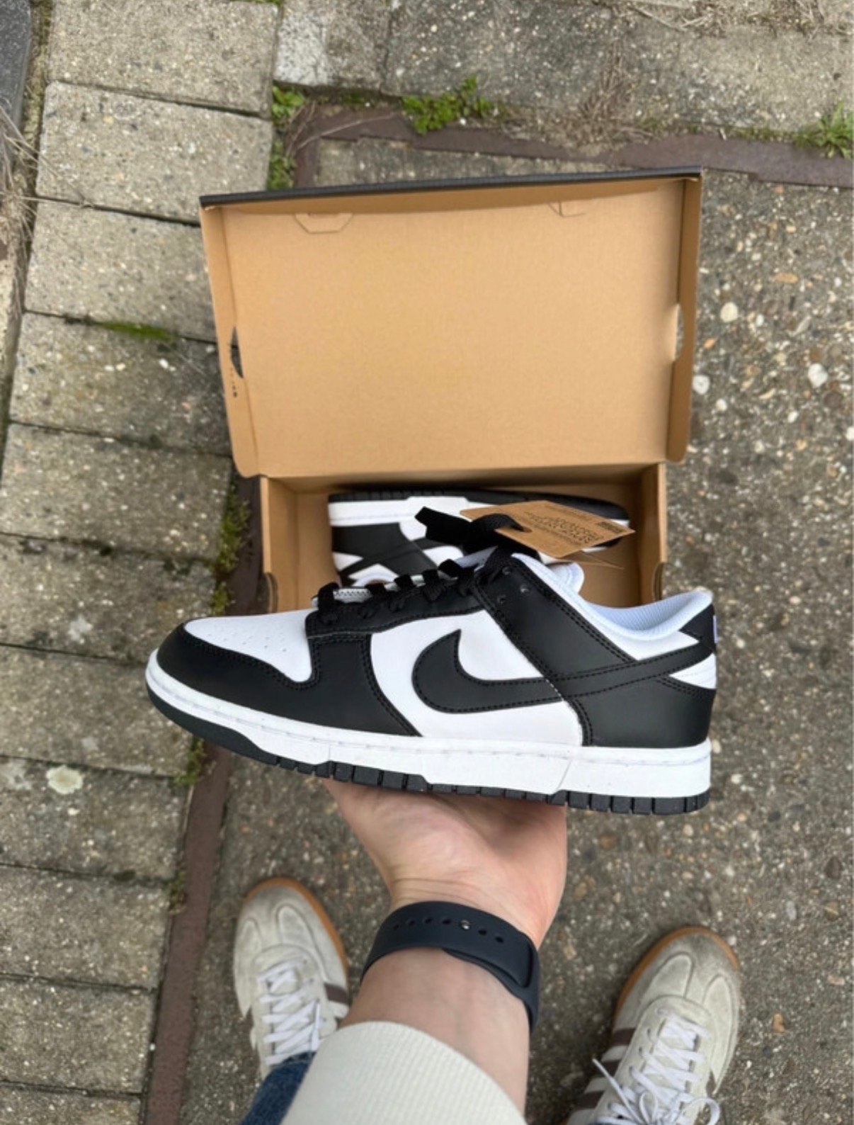Nike Dunk Low Next Nature Black White (Panda) - Maat 44, Zwart, Nieuw, Ophalen of Verzenden, Sneakers of Gympen
