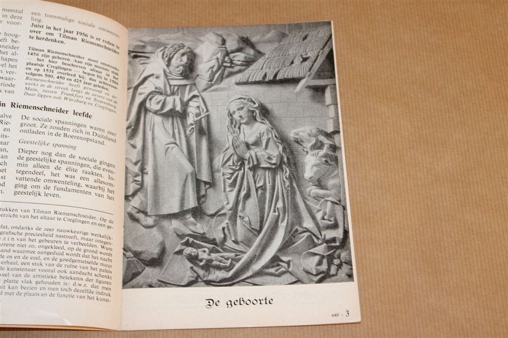 Riemenschneider — Duitse Beeldhouwkunst Vintage Boekje 1956, Ophalen of Verzenden, Gelezen
