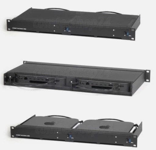 Sonnet RackMac mini 1U Rack Kit voor 2x Mac mini Intel/M1/M2, Ophalen of Verzenden, Zo goed als nieuw