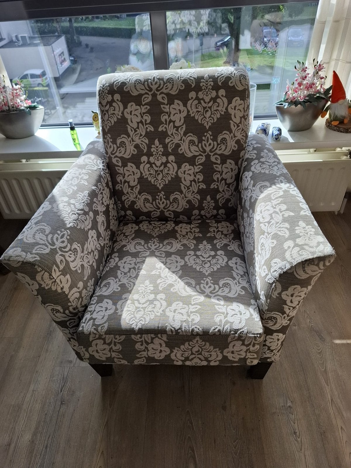 Gratis fauteuil met patroon af te halen in Enschede, Huis en Inrichting, Ophalen, Gebruikt, Stof, 75 tot 100 cm
