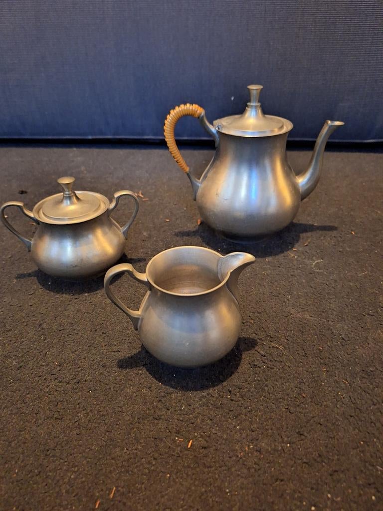 Antieke tinnen theeset, Antiek en Kunst, Antiek | Tin, Ophalen