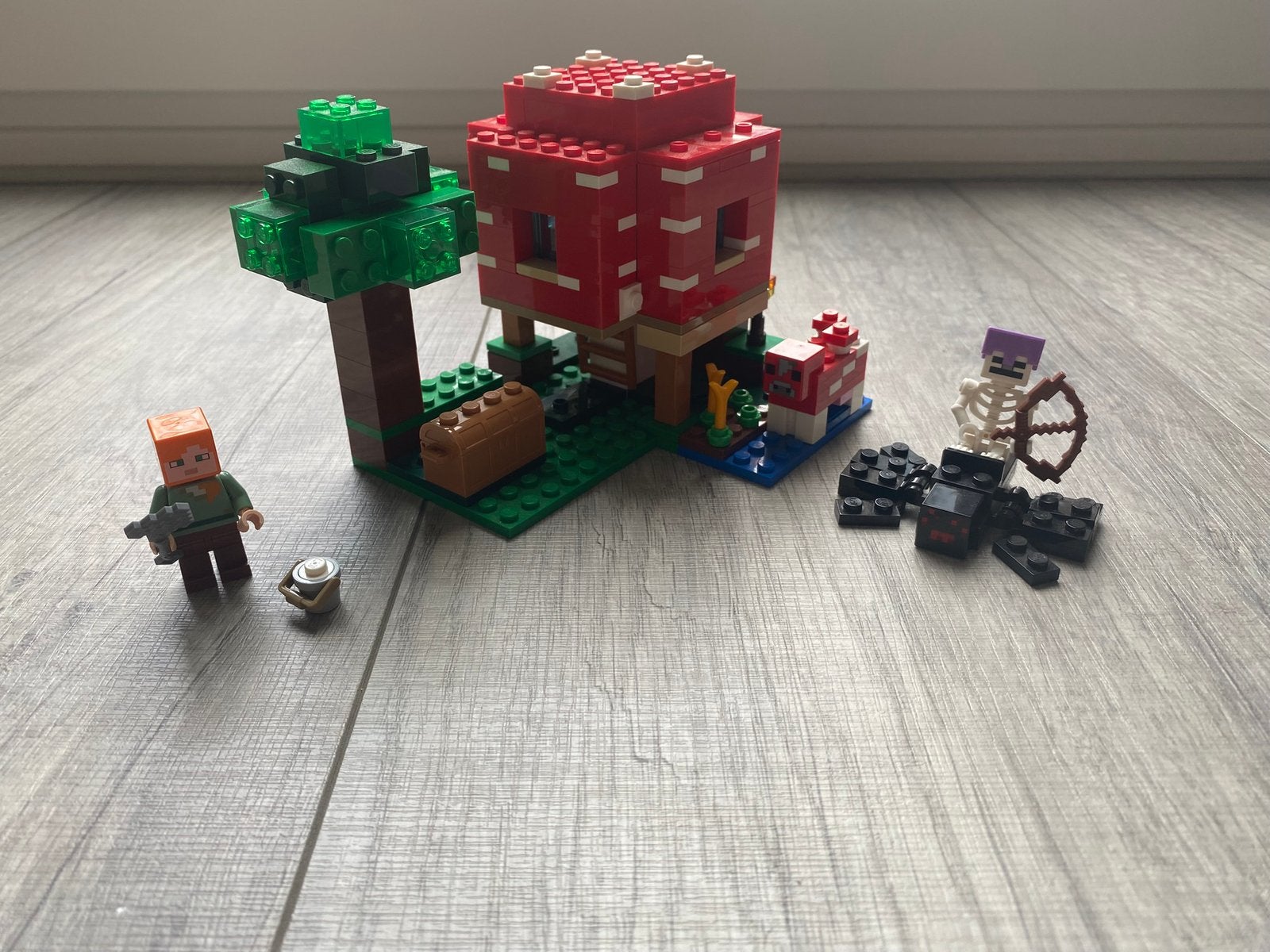 Lego Minecraft The Mushroom House 21179 (compleet), Compleet, Minecraft, Lego, Ophalen of Verzenden