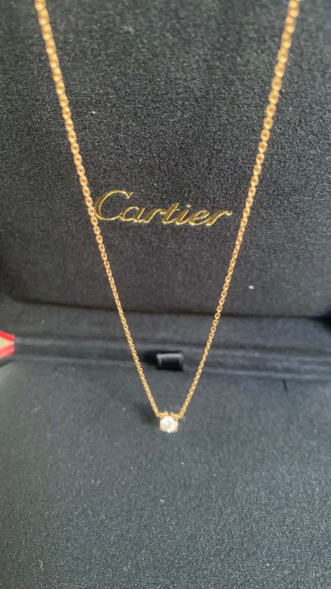 Rose goud Cartier Diamanten Ketting - Zo Goed als Nieuw, Sieraden, Tassen en Uiterlijk, Ophalen of Verzenden, Zo goed als nieuw