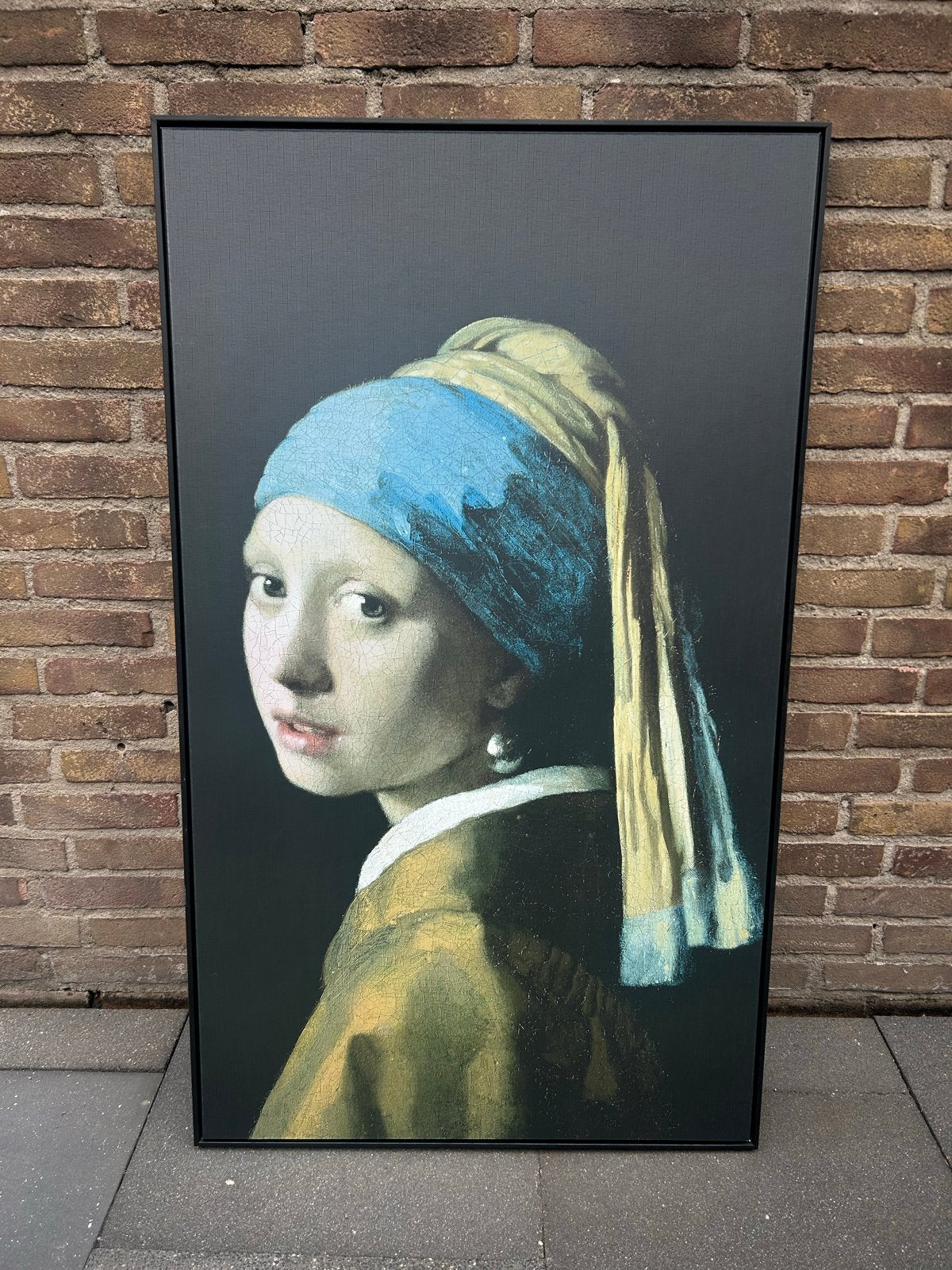 Meisje met de parel - Johannes Vermeer reproductie, Antiek en Kunst, Kunst | Schilderijen | Klassiek, Ophalen, Paneel, Portret of Personen