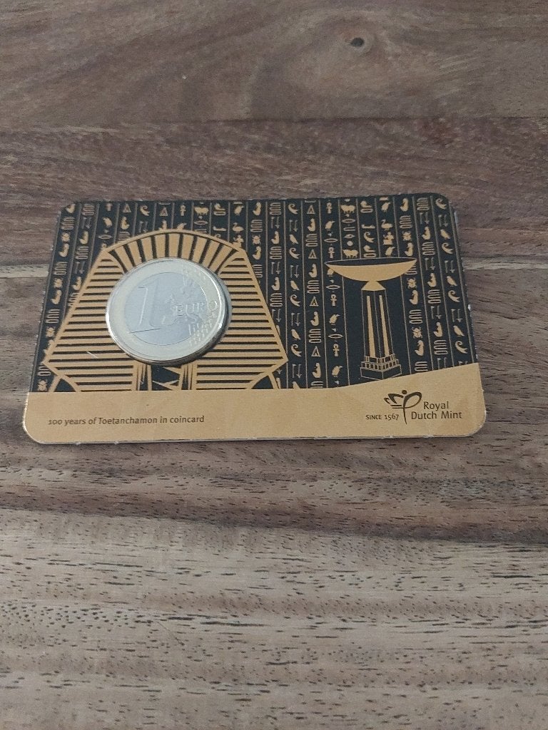 Coincard 100 jaar Toetanchamon, Postzegels en Munten, Verzenden, Koningin Beatrix, Euro's, Losse munt