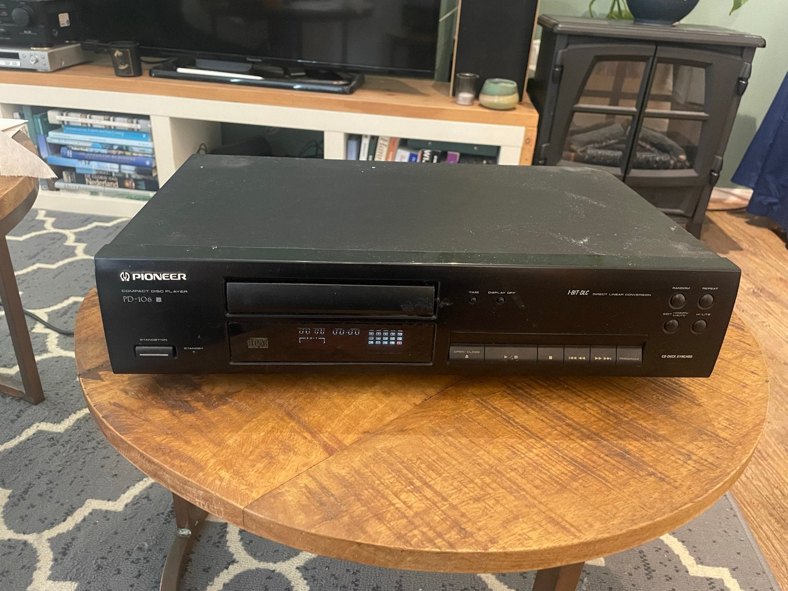 Pioneer PD-106 CD Speler Werkend Zwart HiFi, Ophalen of Verzenden, Gebruikt, Pioneer