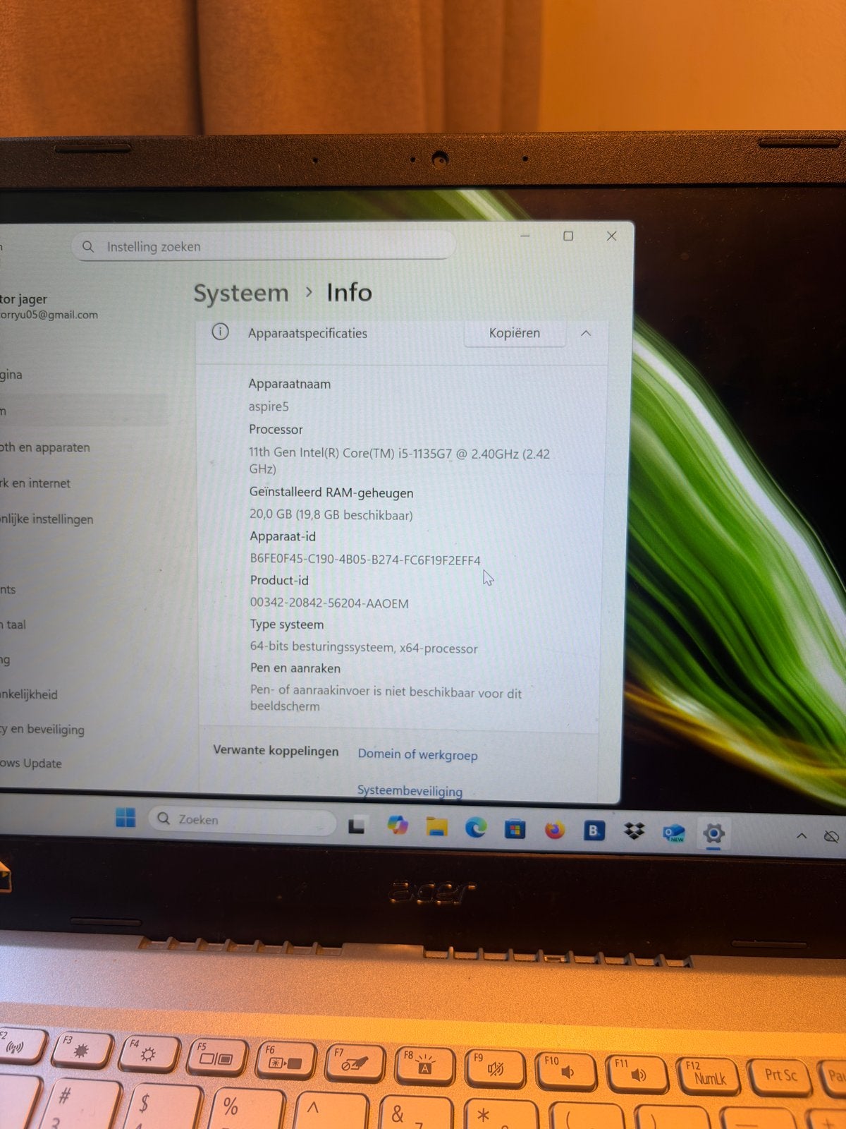 Acer Aspire 5 14" | i5 | 20GB RAM | 512GB SSD | Win 11, Gebruikt, Met videokaart, 2 tot 3 Ghz, 14 inch