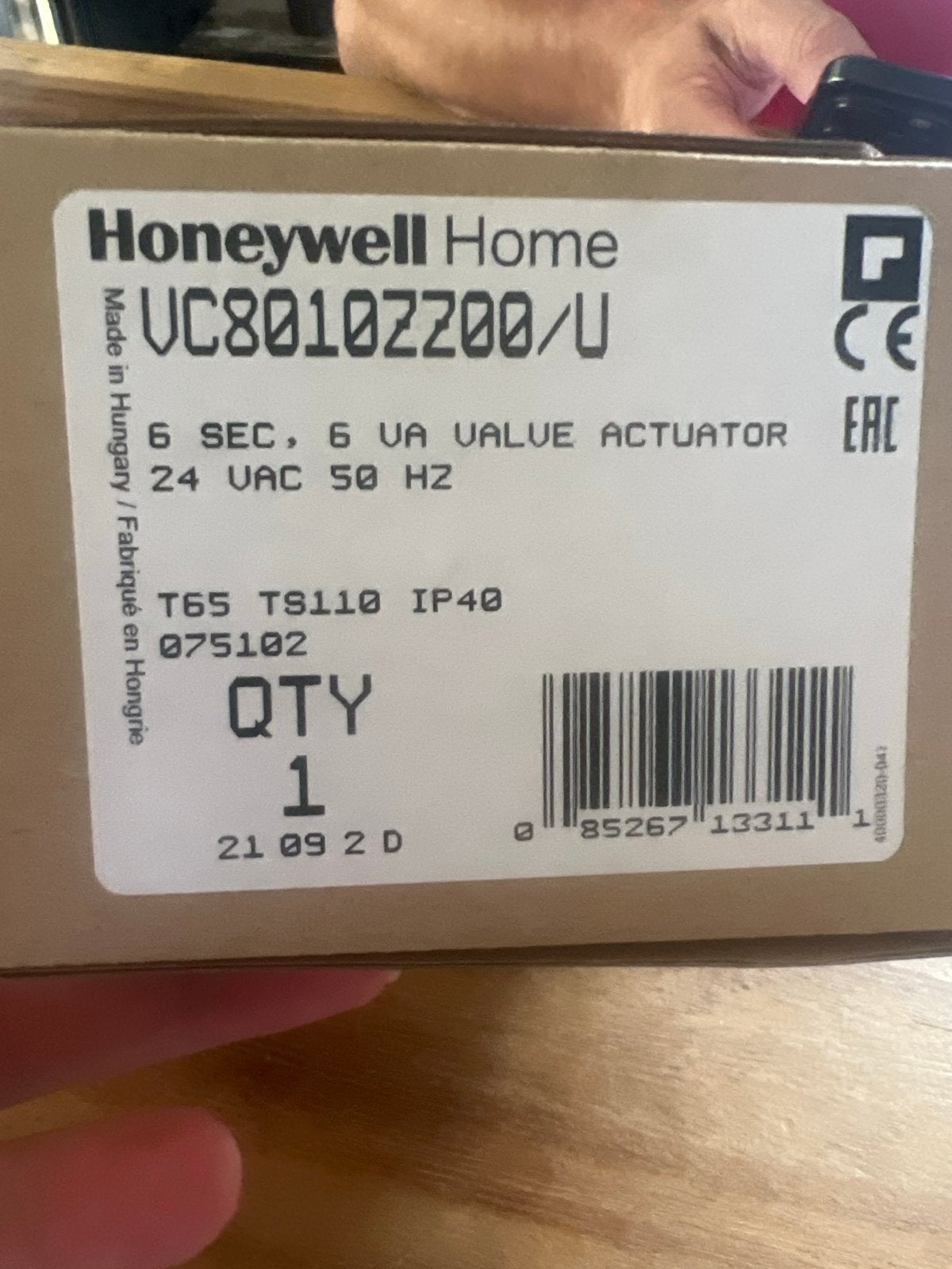 NIEUW Honeywell Home VC8010ZZ00/U Klepactuator, Ophalen of Verzenden, Nieuw, Overige merken, Overige typen