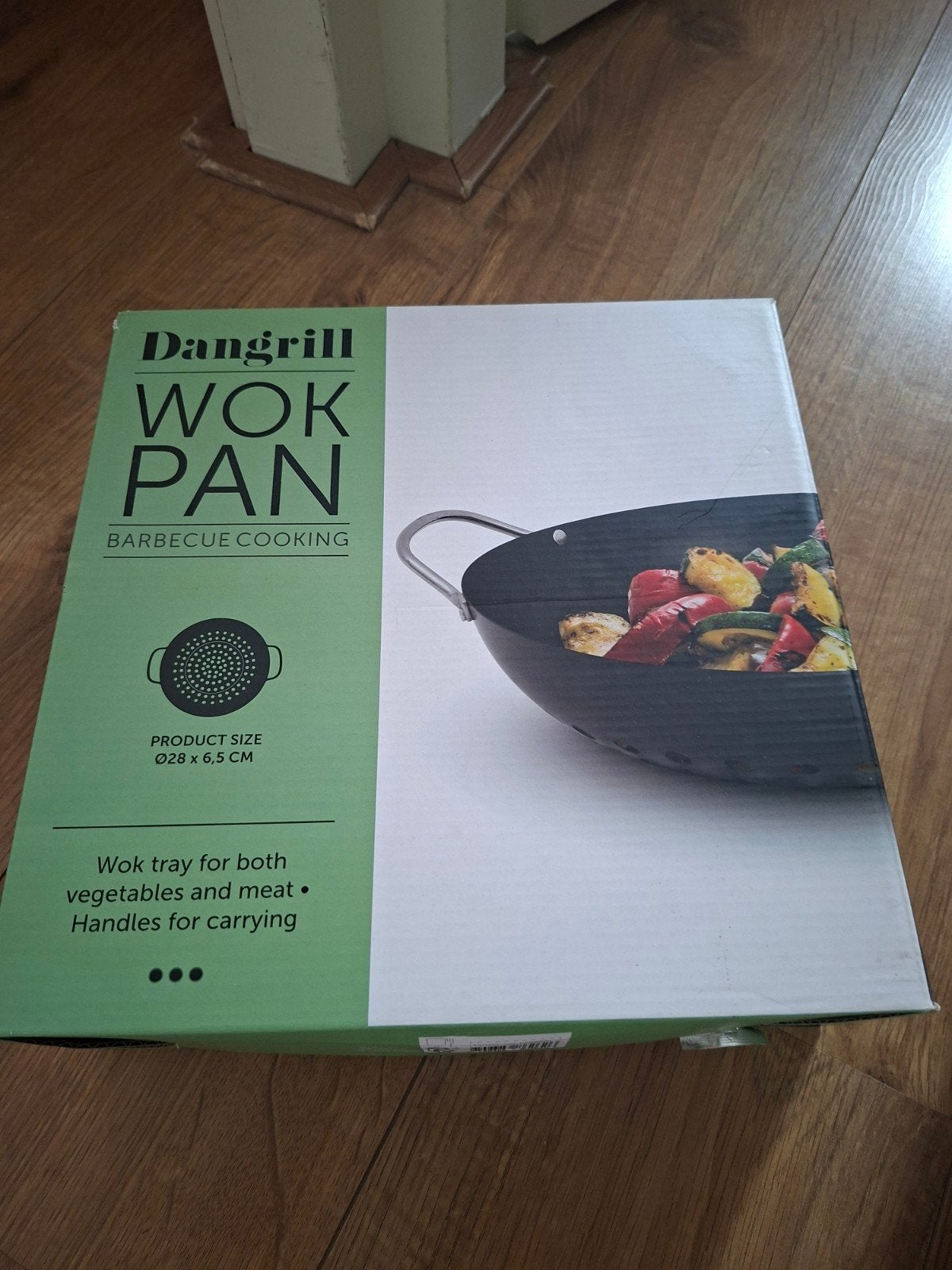 Dangrill Wokpan - Nieuw in doos - Ø28 x 6,5 cm, Overige typen, Nieuw, Ophalen of Verzenden, Zwart