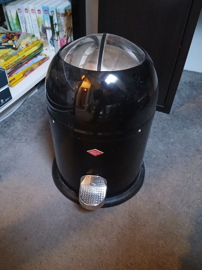 Wesco prullenbak 30 liter, Huis en Inrichting, Ophalen, Met pedaal, Zo goed als nieuw, Rvs