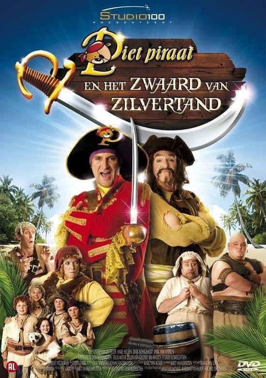 DVD Piet Piraat - En Het Zwaard Van Zilvertand, Cd's en Dvd's, Avontuur, Alle leeftijden, Ophalen of Verzenden, Zo goed als nieuw