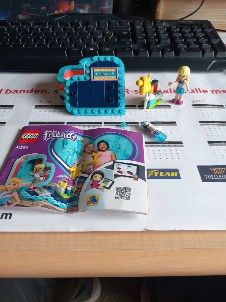 Lego 41386: Stephanie's Summer Heart Box, Lego, Friends, Ophalen of Verzenden, Zo goed als nieuw