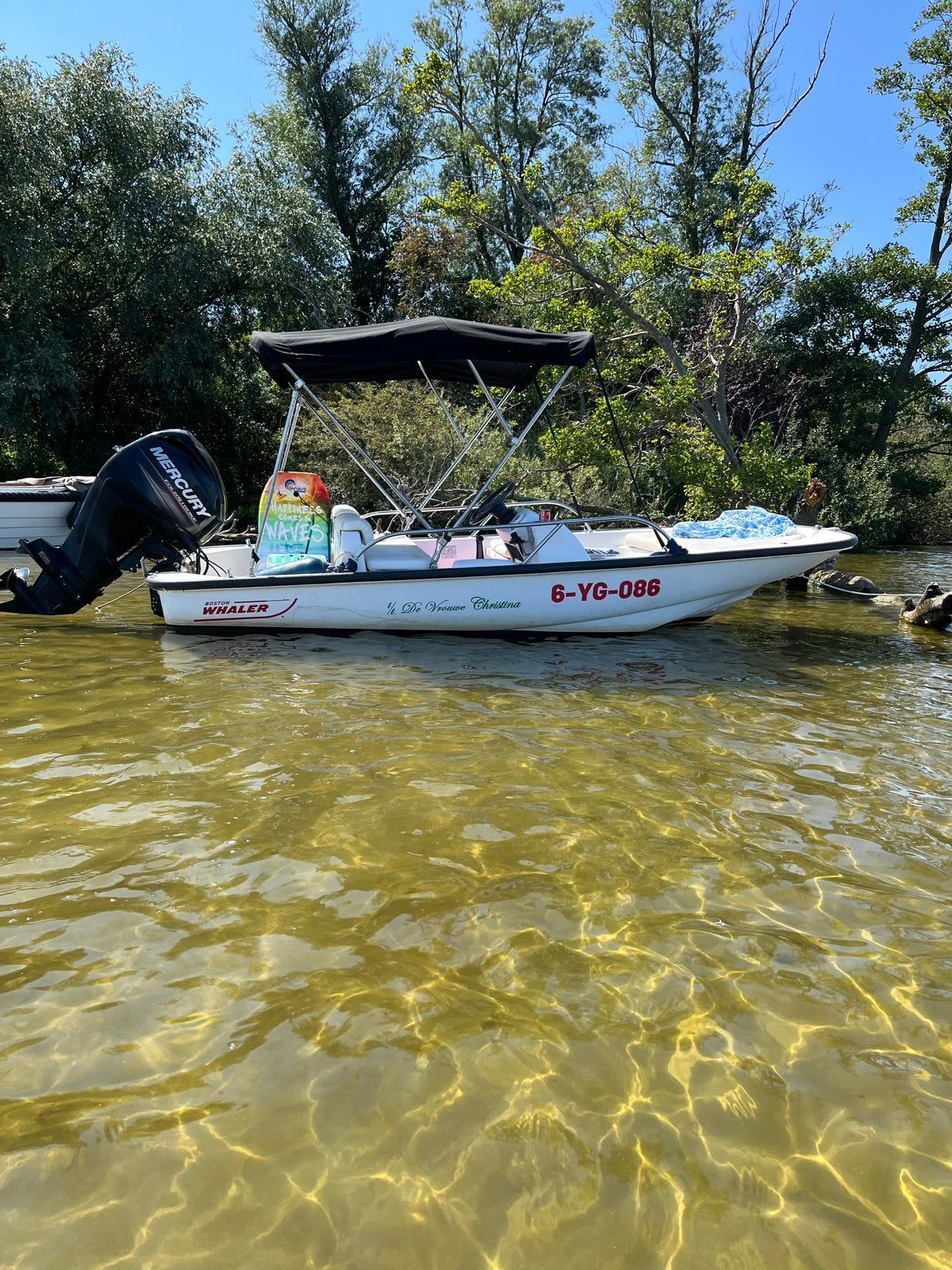 Boston Whaler 130 Sport - Ideaal voor plezier op het water!, Watersport en Boten, Overige merken, Gebruikt, 4 m, Buitenboordmotor