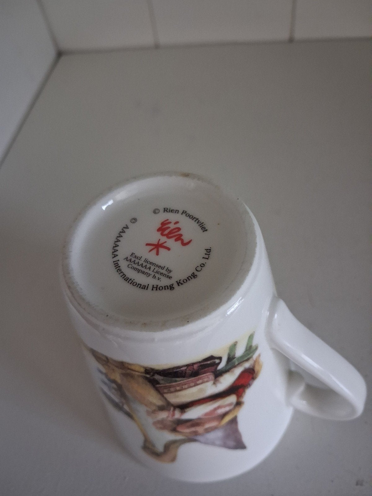 Rien Poortvliet Kabouter Mok - Zo goed als nieuw, Overige merken, Vintage, Zo goed als nieuw, Porselein