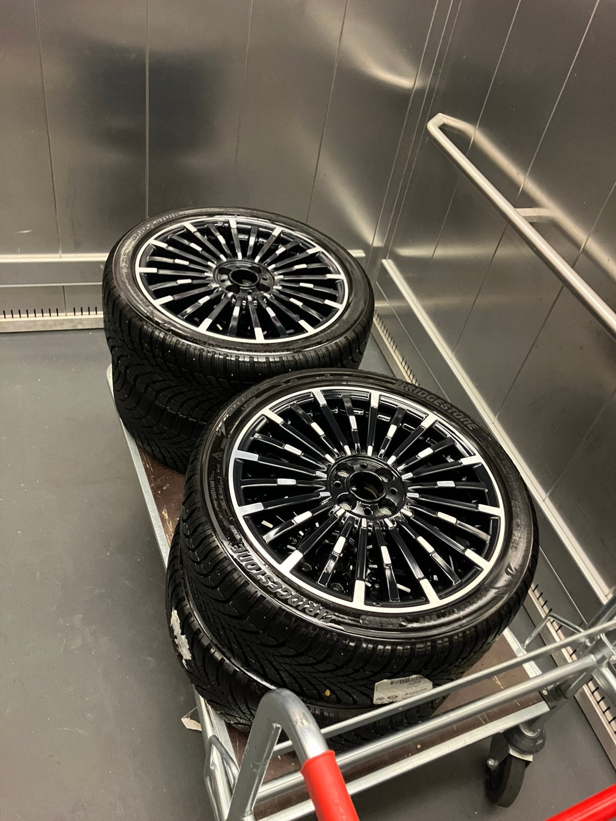 Uniek! Zeldzame fiat 500e 500 17inch La Prima icon velgenset, Ophalen, Banden en Velgen, Nieuw, 17 inch