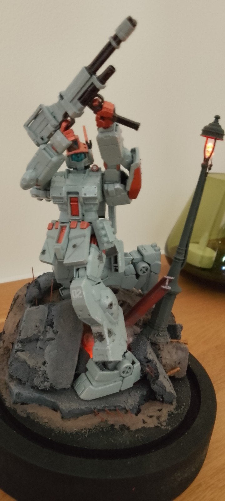 Gundam Spartan- In stolp, Hobby en Vrije tijd, Modelbouw | Figuren en Diorama's, Ophalen, Nieuw, 1:50 of kleiner, Diorama