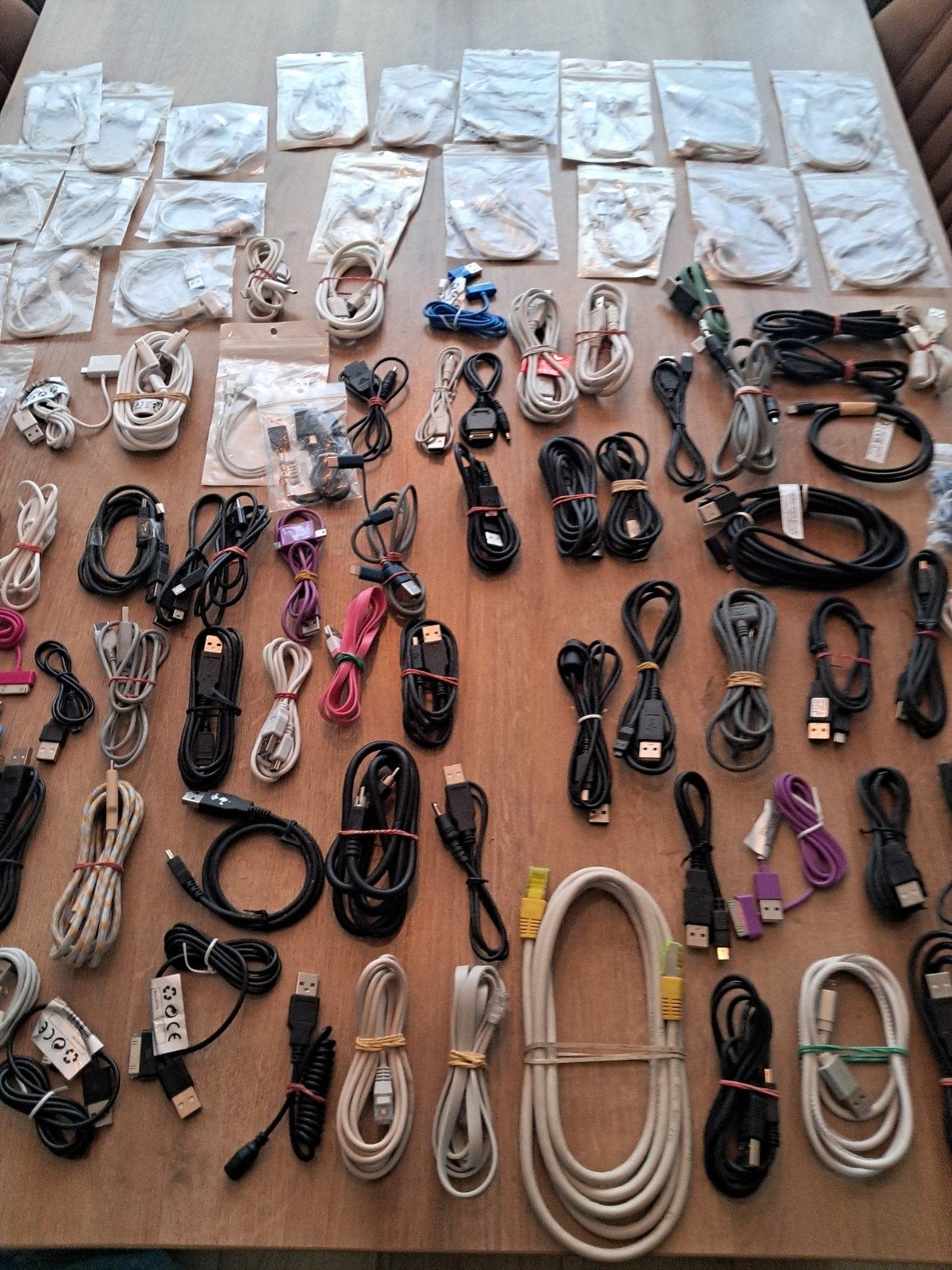 100stuks telefoon kabels  voor35, Ophalen of Verzenden