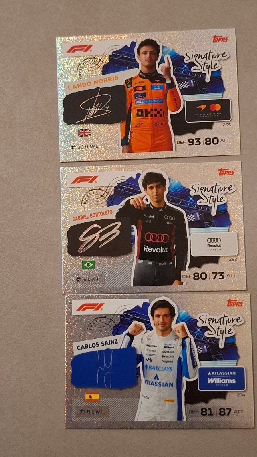 Topps Turbo Attax F1 2026 Signature Style kaarten, Ophalen of Verzenden, Zo goed als nieuw, Meerdere kaarten, Foil