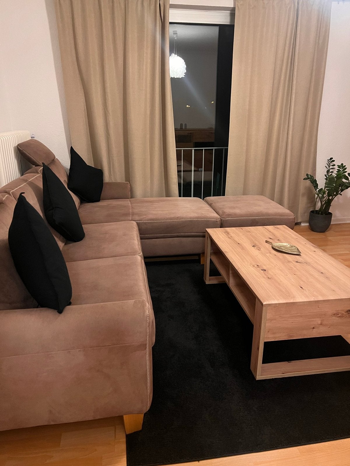Comfortabele Hoekbank met Ottomaan - Zo goed als nieuw, 250 tot 300 cm, 100 tot 125 cm, Hoekbank, Ophalen of Verzenden