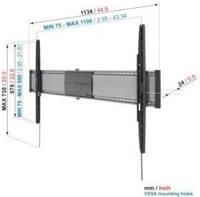 Vogels EFW 8405 SuperFlat XL LCD LED Plasma wandsteun, Ophalen, Zo goed als nieuw