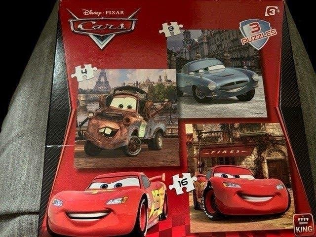 Cars Auto Puzzel 4-in-1 IZGS!!!, Ophalen of Verzenden, 10 tot 50 stukjes, Zo goed als nieuw, 2 tot 4 jaar