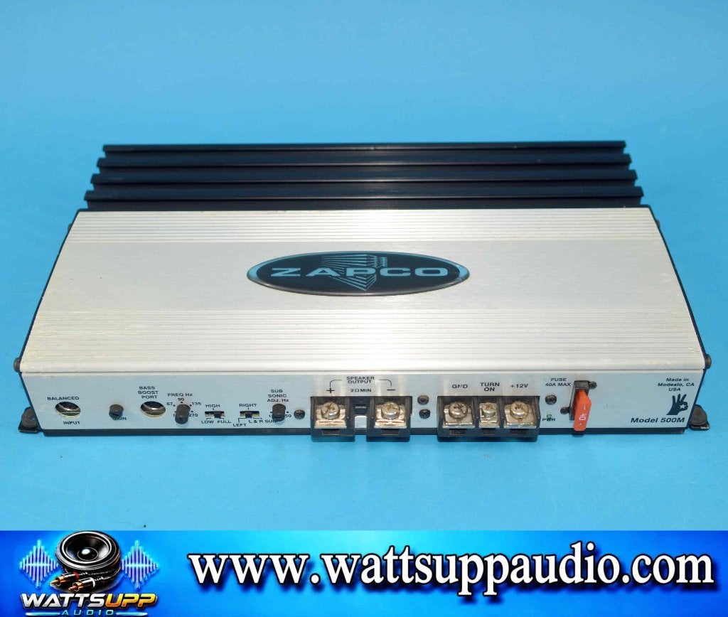ZAPCO 500M Monoblok versterker hi-end, Gebruikt, ., ZAPCO USA, Ophalen of Verzenden