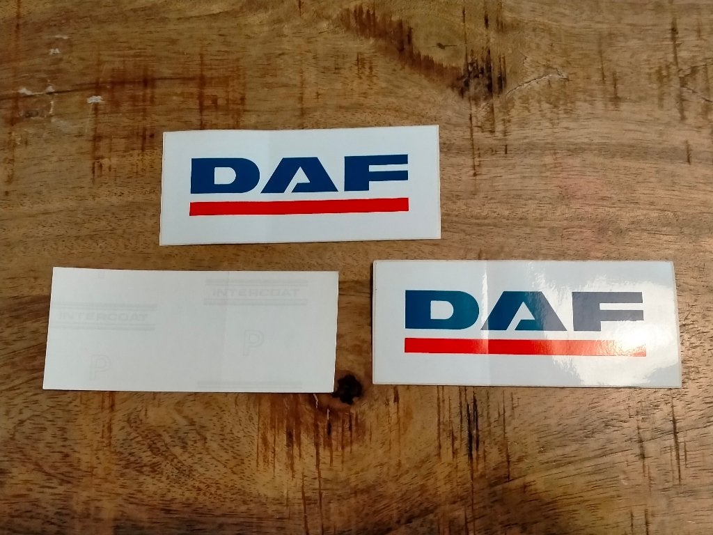 DAF truck vrachtwagen vrachtauto logo sticker, Ophalen of Verzenden, Zo goed als nieuw, Overige typen