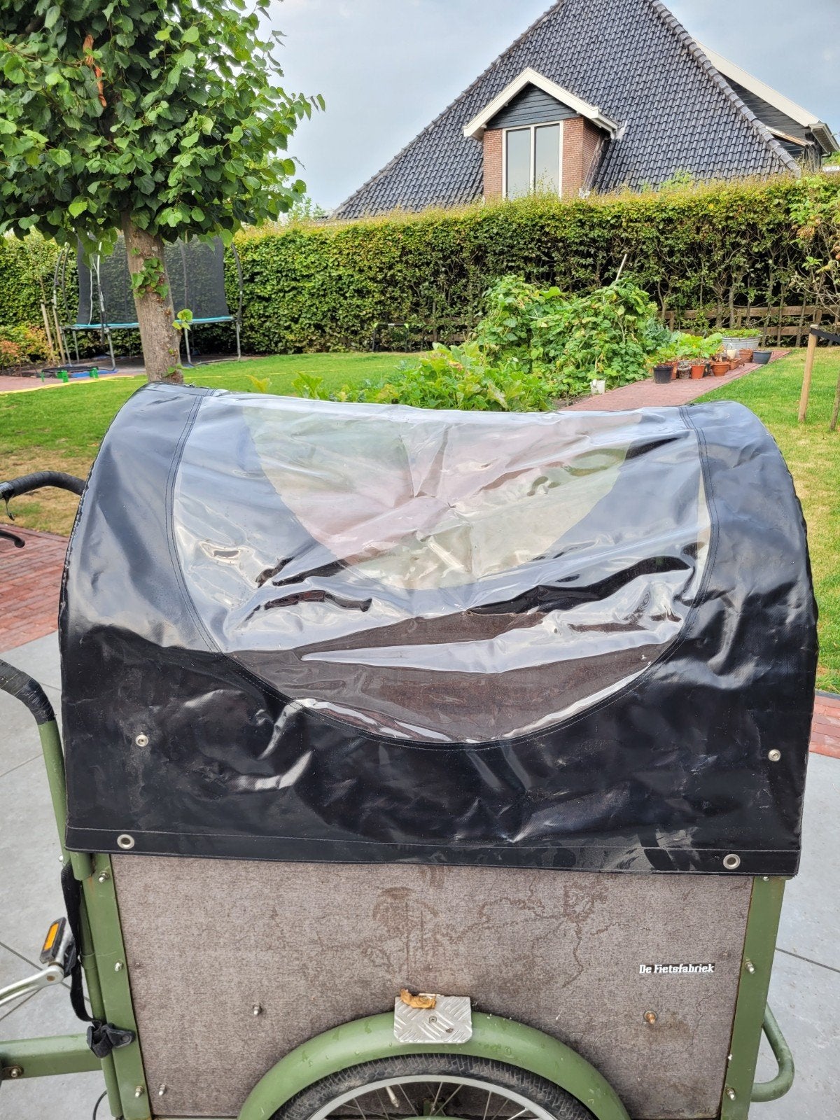 Clarijs regenhoes voor Fietsfabriek bakfiets (incl. bogen), Ophalen of Verzenden, Zo goed als nieuw, Overige typen, Clarijs