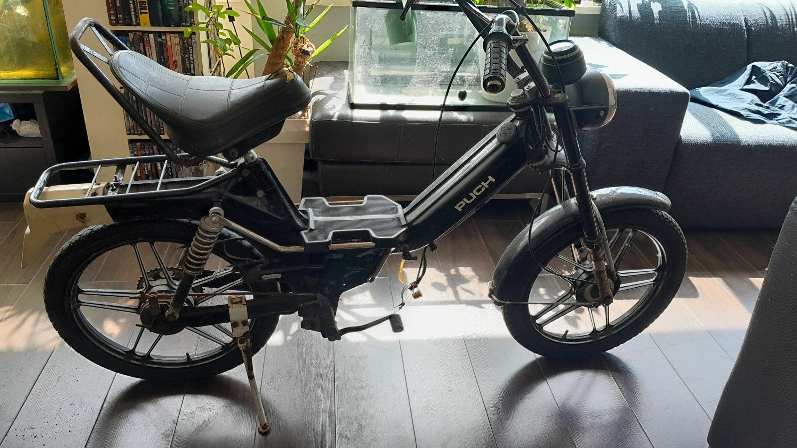 Puch Macho 2 Speed rijwiel, Fietsen en Brommers, Ophalen, Gebruikt, Maximaal 45 km/u, 49 cc