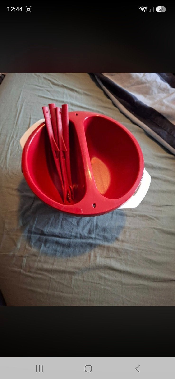 chocolade fondue tupperware, Overige kleuren, Overige typen, Ophalen of Verzenden, Zo goed als nieuw