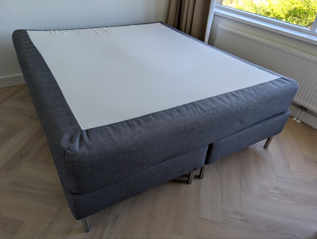 Luxe Boxspring 180 x 200 Ikea Dunvik, Huis en Inrichting, Ophalen, Gebruikt, Tweepersoons, 180 cm