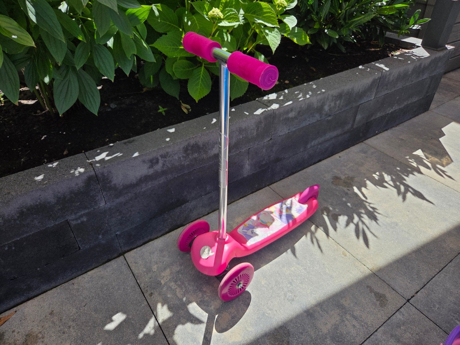 Mooie, roze eenhoorn step (3 wielen), Ophalen, Zo goed als nieuw, Gewone step, EVO