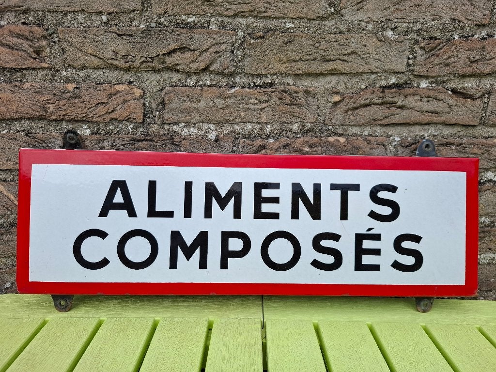 Emaillebord Aliments Composés, Ophalen of Verzenden