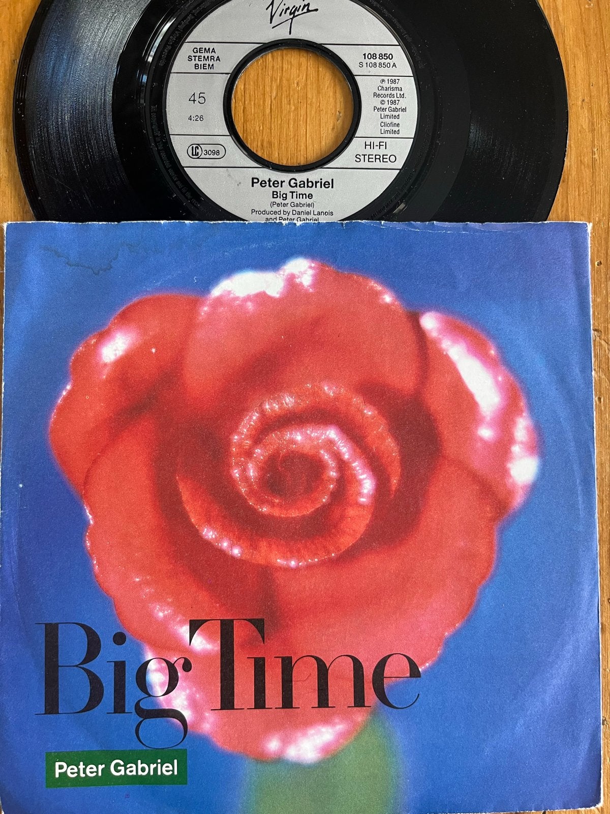 Peter Gabriel - Big Time (7 inch vinyl single), Ophalen of Verzenden, 7 inch, Pop