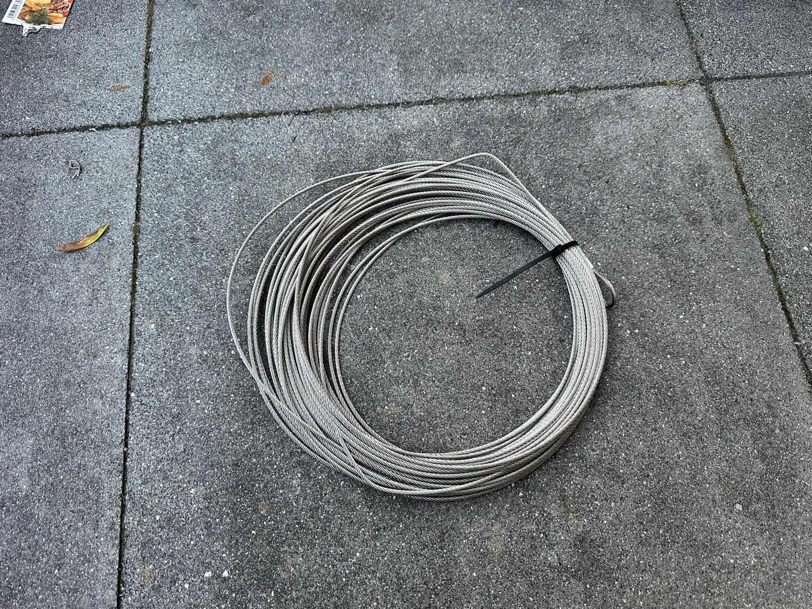 Staaldraad met lus, ca. 20 meter, Ophalen, Gebruikt, 250 mm of meer, Overige typen