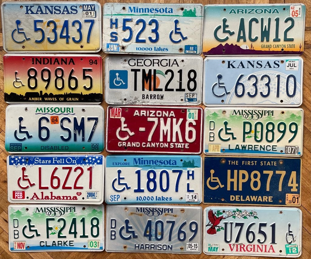Kentekenplaat nummerplaat USA SPECIAL handicap, Ophalen of Verzenden, Gebruikt