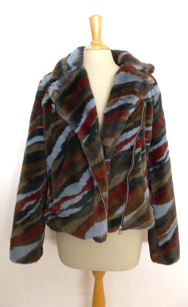 Apart en stoer super zacht fake fur jasje van Goosecraft! M, Verzenden, Zo goed als nieuw, Maat 38/40 (M), Bruin