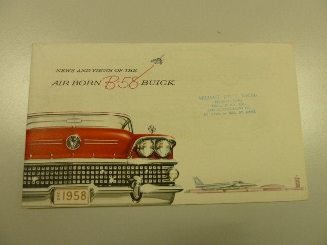 1958 Buick Full Line Brochure USA, Verzenden, Gelezen, Overige merken
