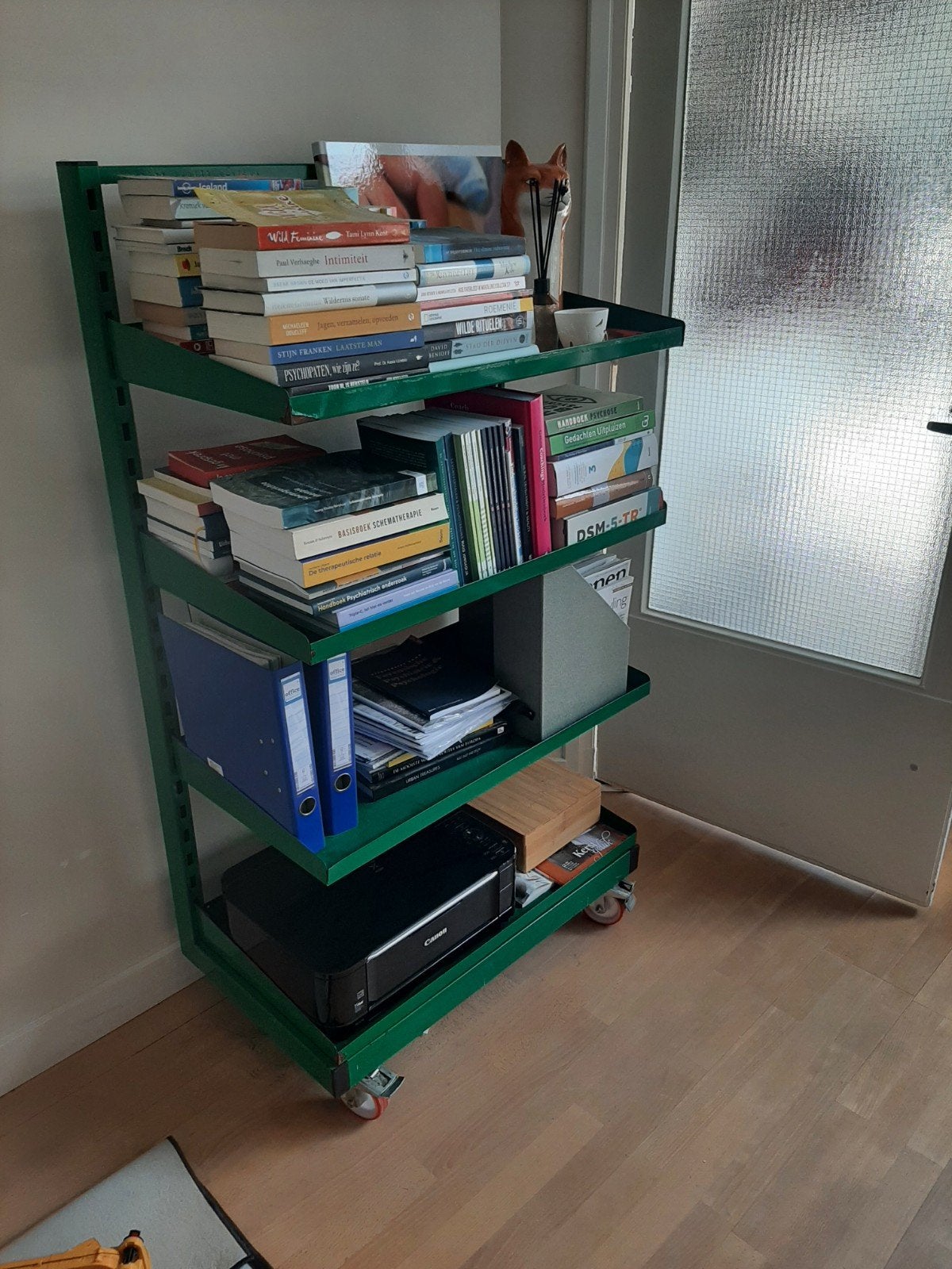 Metalen (boeken)kast verrijdbaar, Ophalen, 50 tot 100 cm, Metaal, 150 tot 200 cm
