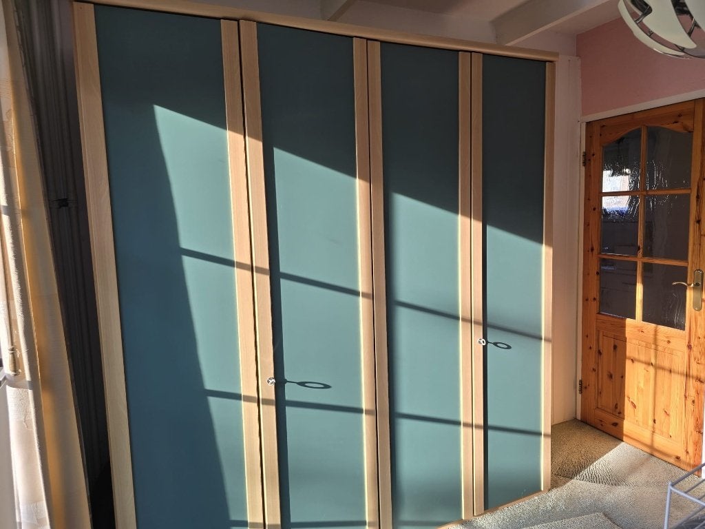 Linnenkast, Huis en Inrichting, Ophalen, Met deur(en), Gebruikt, 200 cm of meer