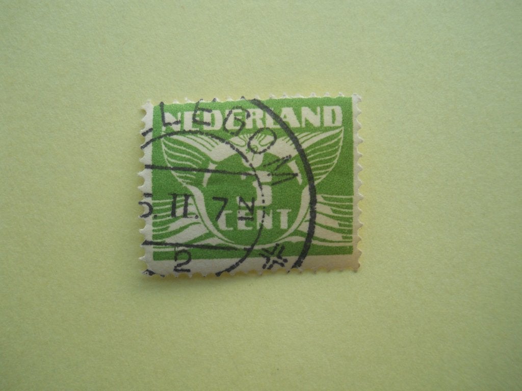 Nederland 1924/25 Vliegende duif Rondstempel Hillegom, Postzegels en Munten, Postzegels | Nederland, Ophalen of Verzenden, T/m 1940