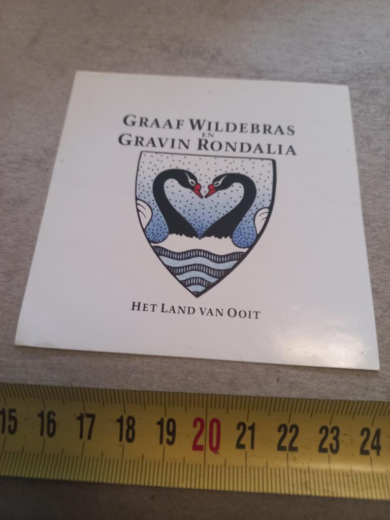 Graaf wildebras gravin rondalia het land van ooit, Ophalen of Verzenden