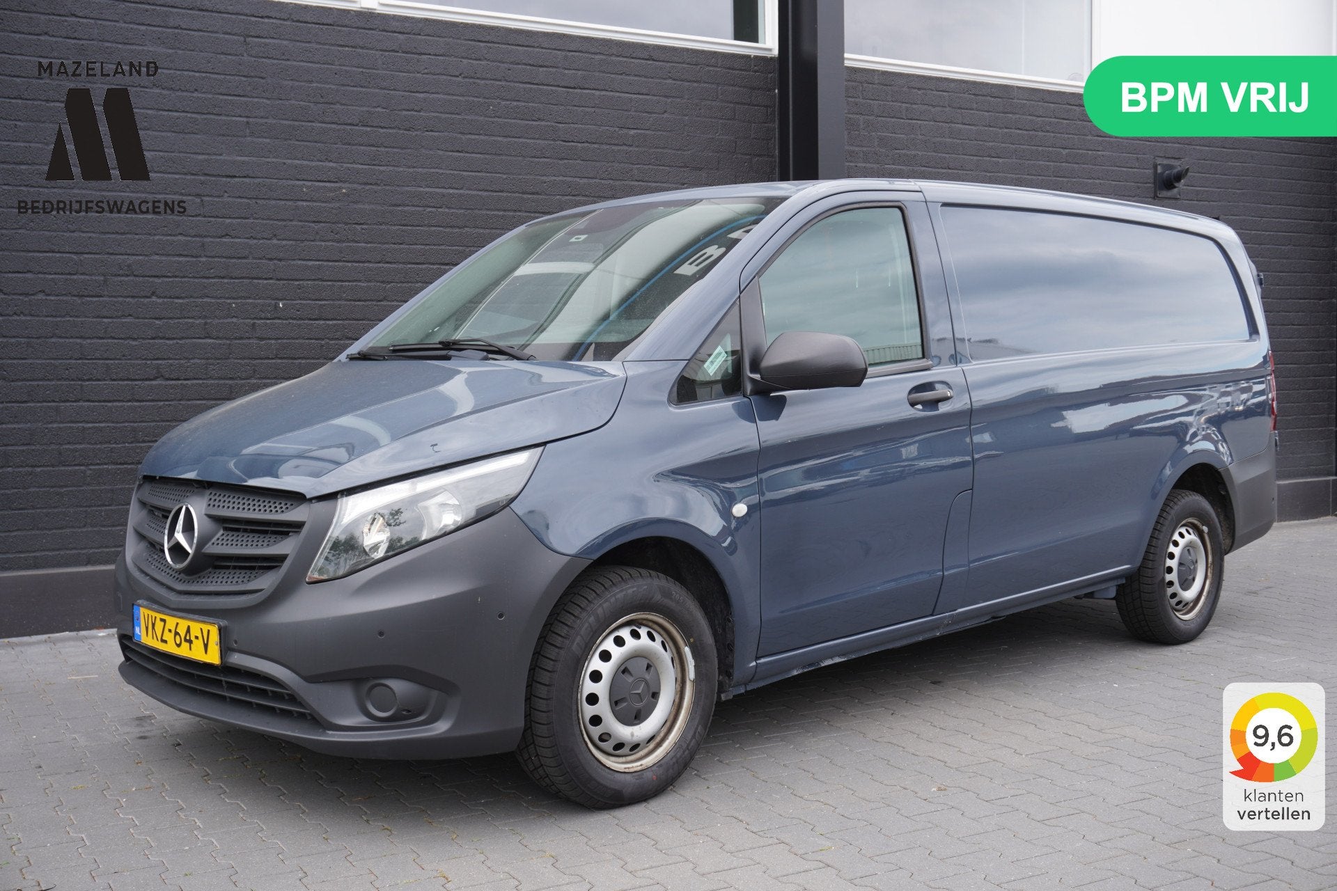 Mercedes-Benz Vito 114 CDI Lang EURO 6 - Airco - Cruise - Ca, Auto's, Gebruikt, 4 cilinders, Blauw, Mercedes-Benz